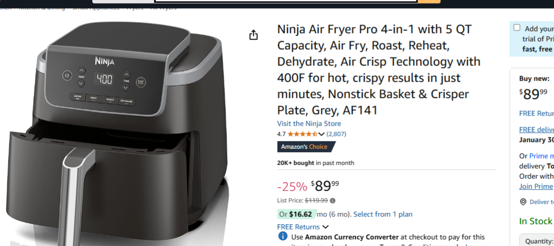 Ninja 6-in-1 Air Fryer Review: The Ultimate Kitchen Companion