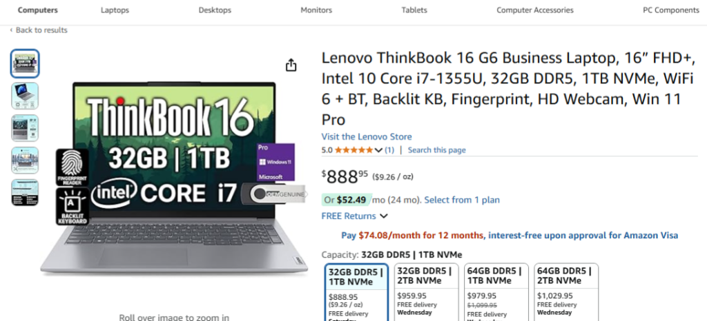 Lenovo ThinkBook 16 Gen 6: Business Laptop